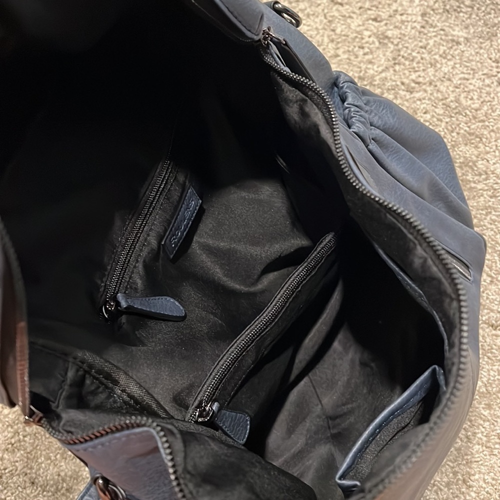 Denim Blue Stud Backpack leather - Picture 5 of 5